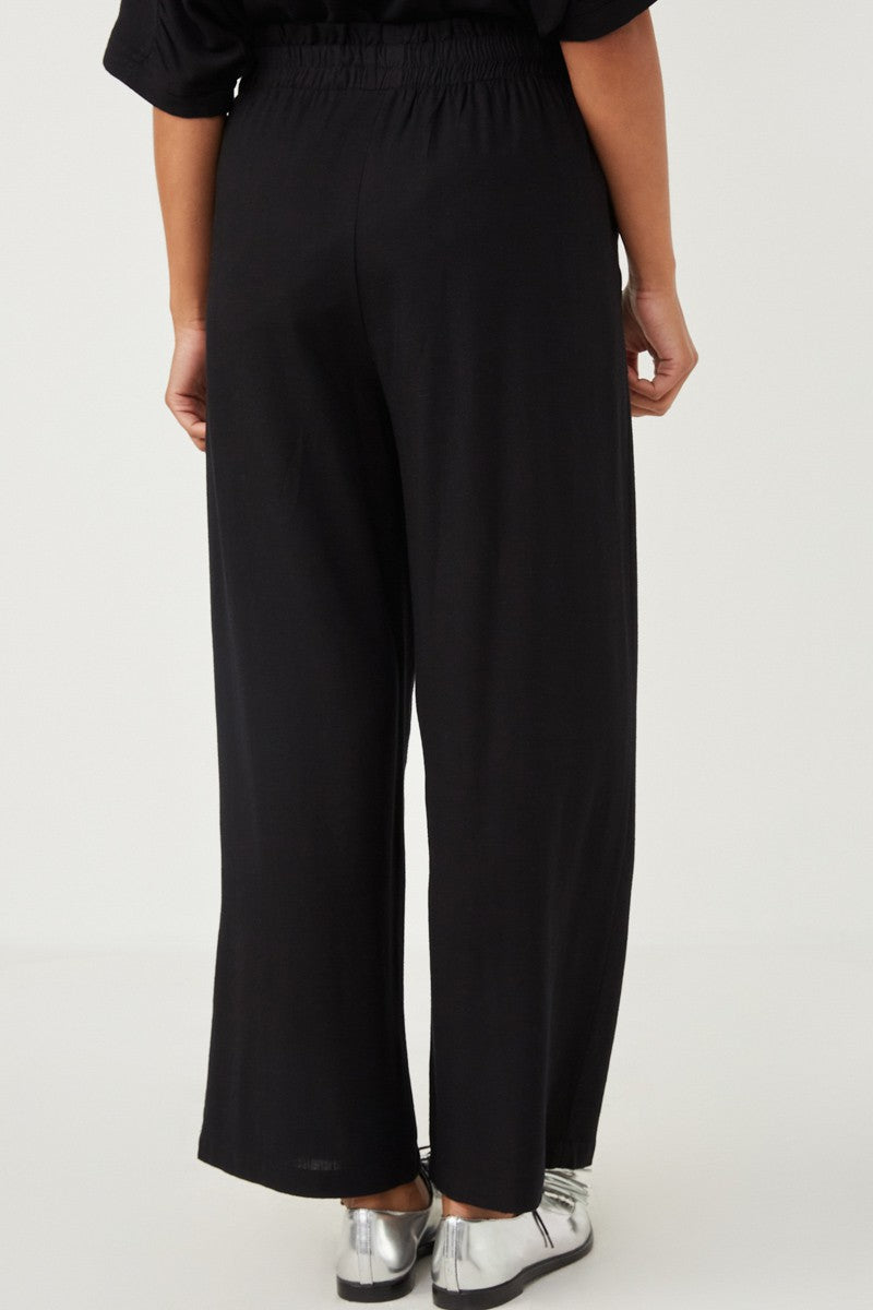 Wide Leg Paperbag Waist Pants