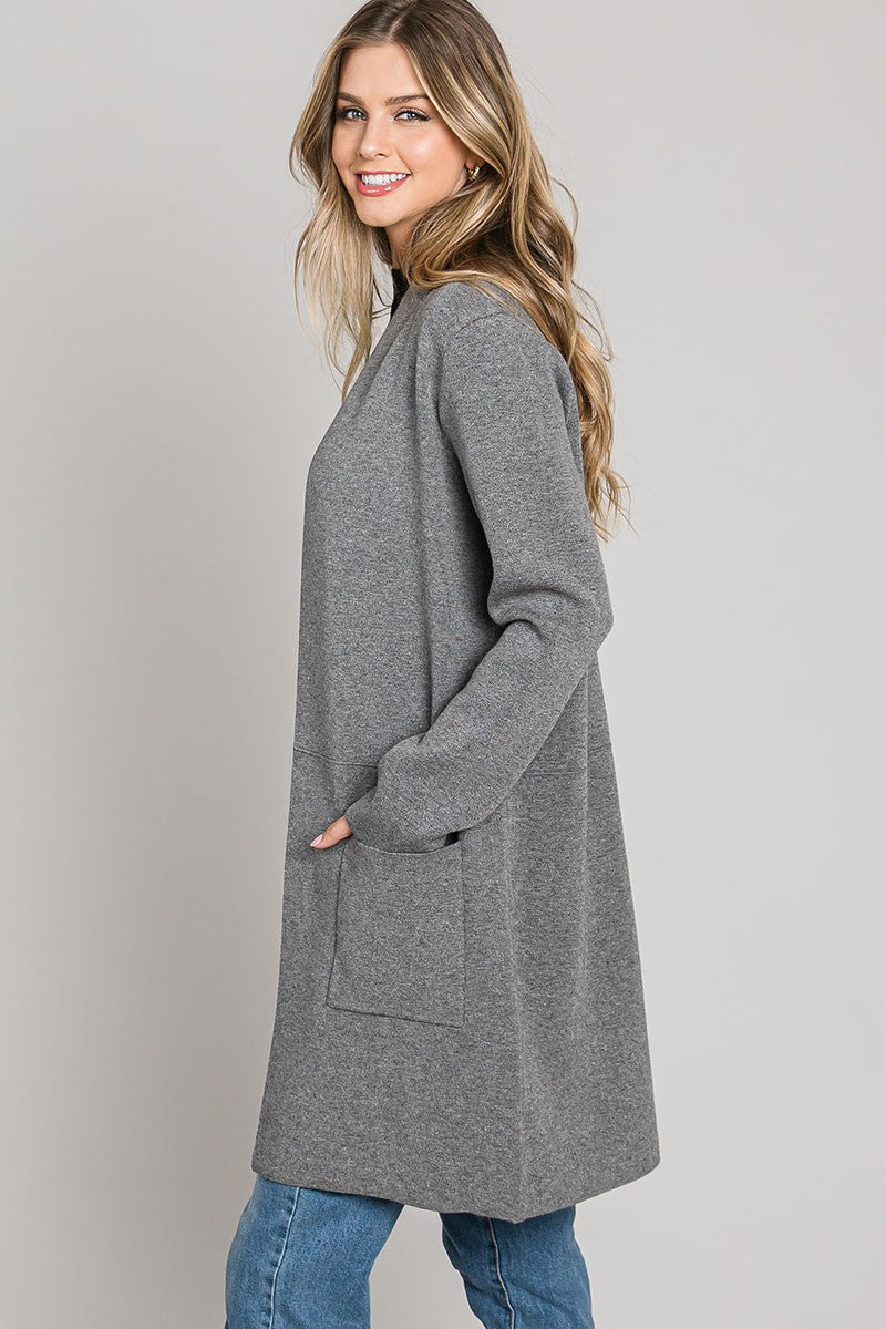 Open Knit Sweater Coat