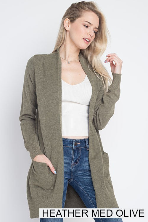 Dreamers Soft Long Cardigan with Pockets