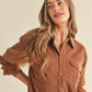 Light Weight Oversized Corduroy Shirt