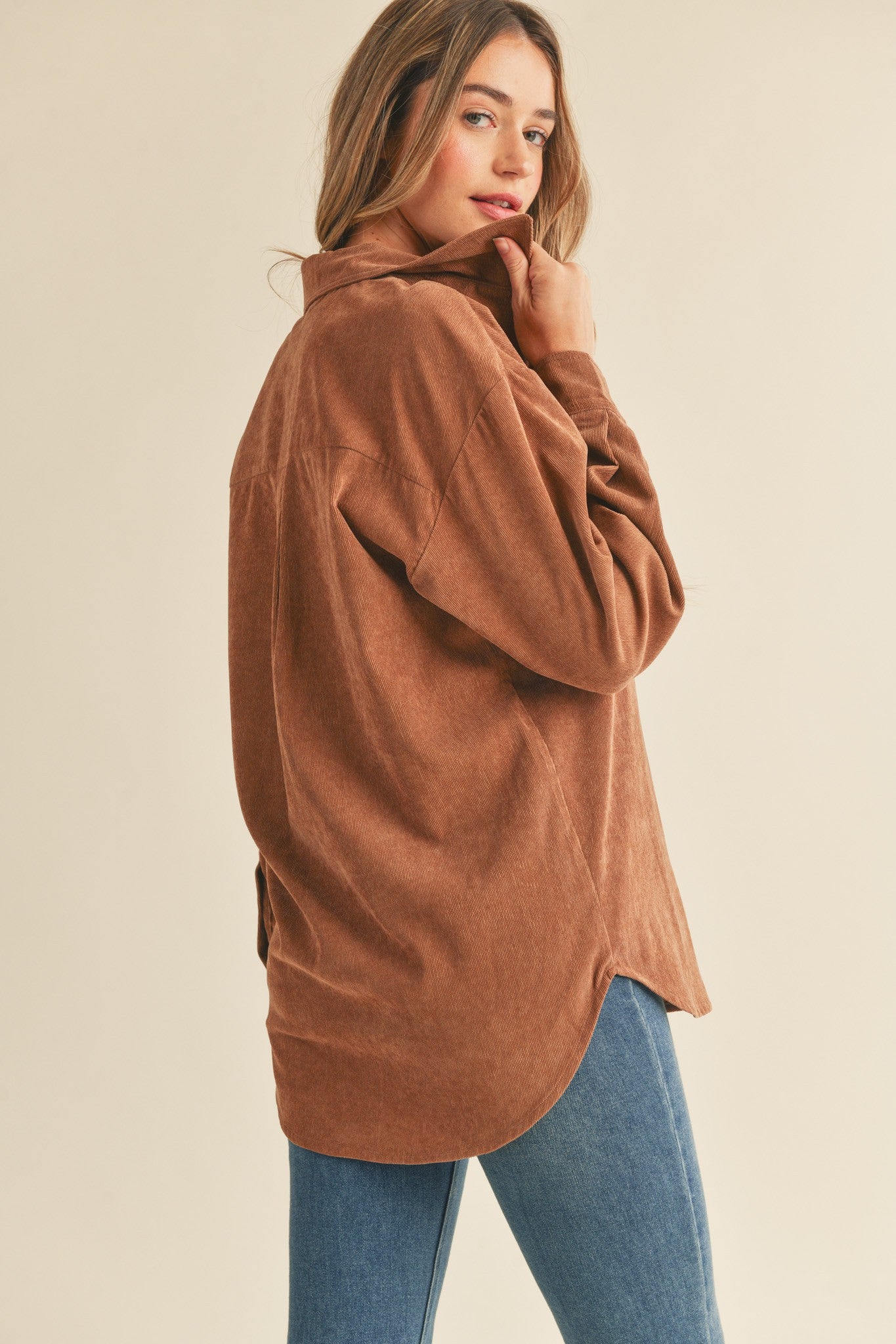 Light Weight Oversized Corduroy Shirt