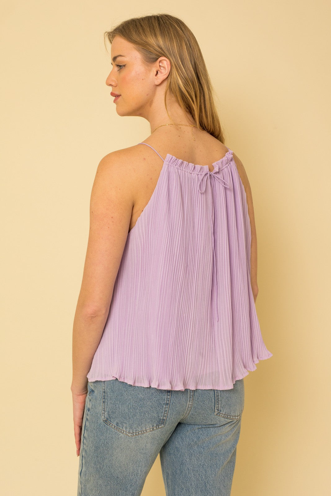 Pleated Halter Top