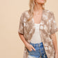 Dolman Tie Dye French Terry Shrug