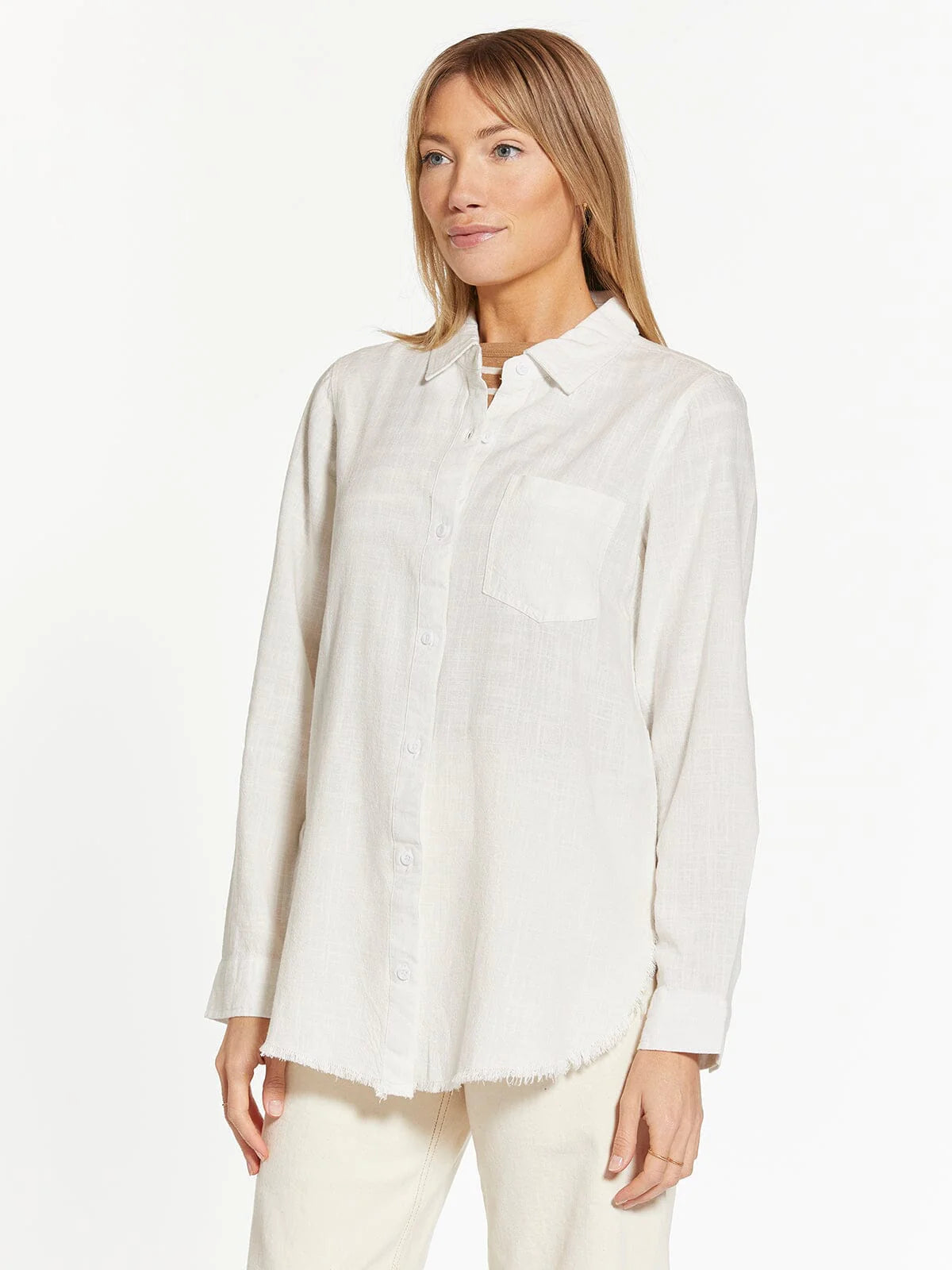 Thread&Supply Linen Blend Button Down