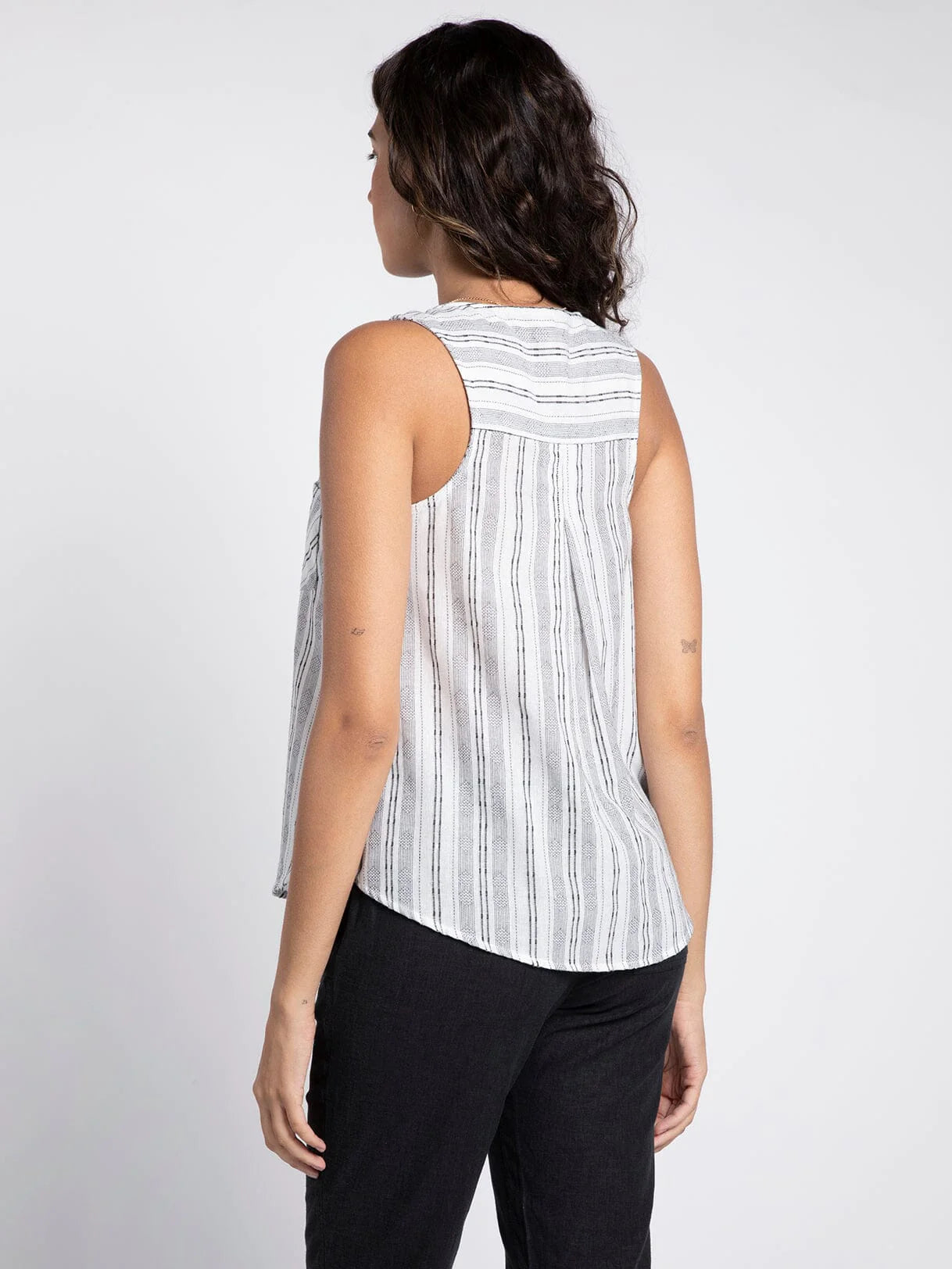 Thread&Supply Henley Striped Tank