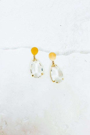 Glass Teardrop Earrings