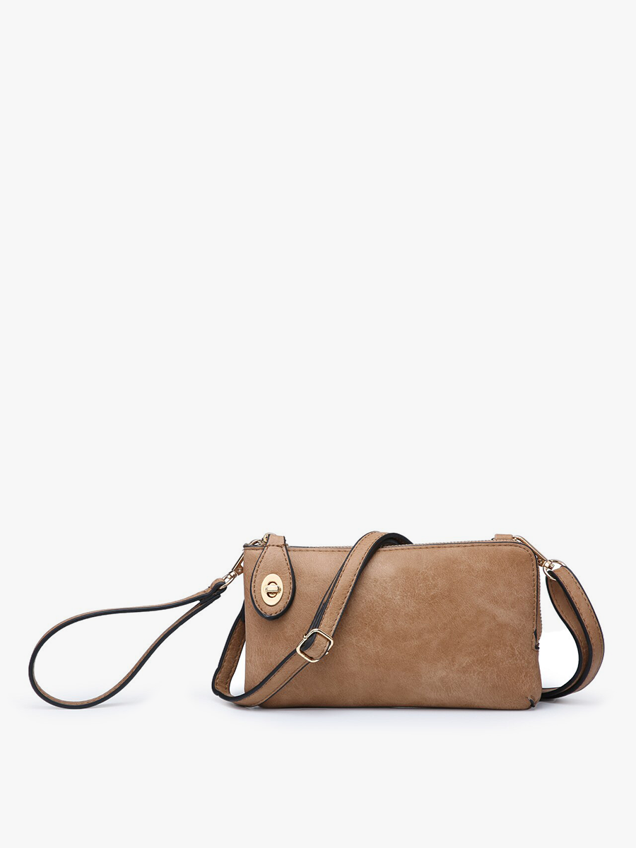 Lock Wristlet or Crossbody Clutch